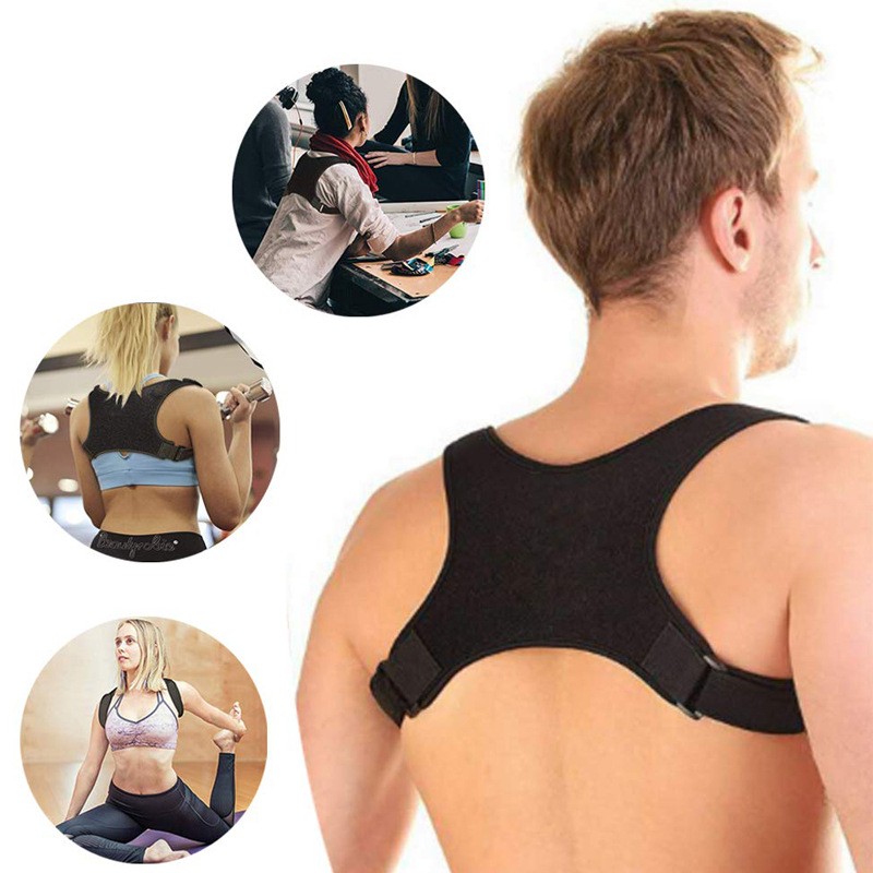 Back Protection Correction Belt, Breathable Hunchback Correction Posture Correction Belt, Diving Material Back Corrector
