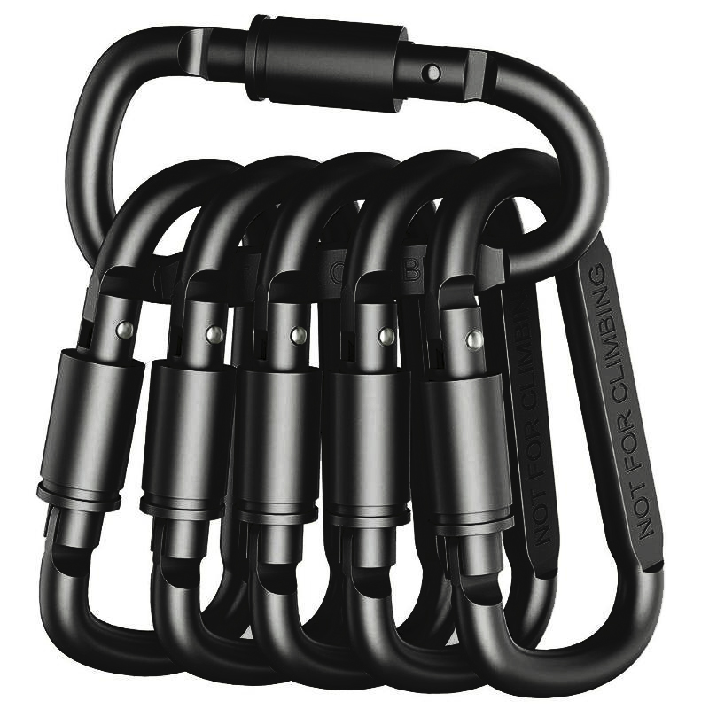 4-6PCS Karabiner Set Für Schlüssel Camping Überleben EDC Outdoor Schlüsselbund Clip Legierung Aluminium Taktische Karabiner Haken Karabiner