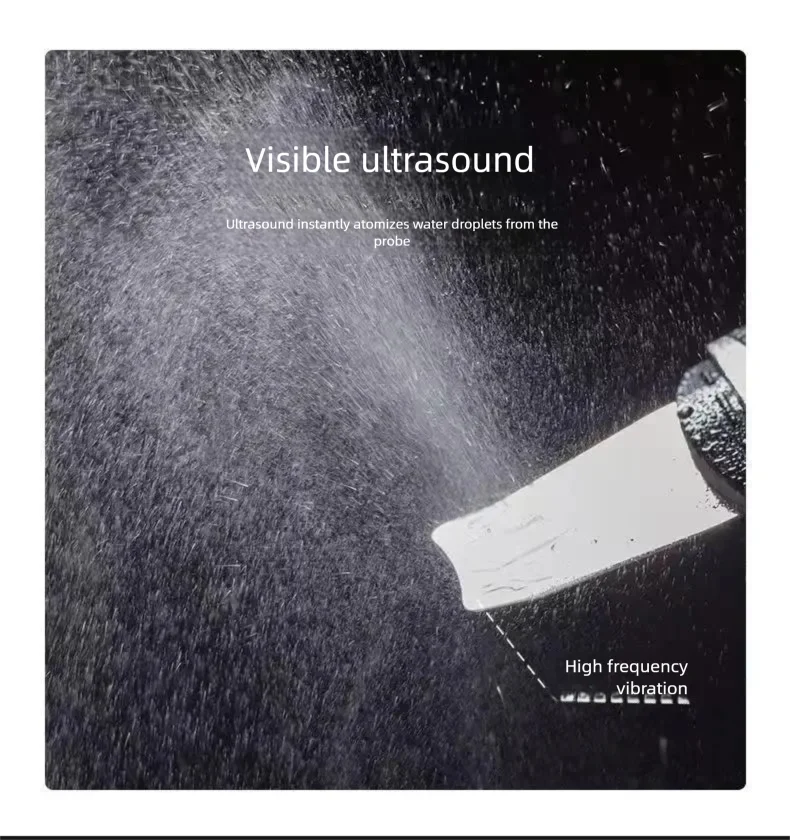 Ultrasonic Skin Scraper Vibration Beauty Device Blackhead Scraper Facial Cleansing Acne Removal Pore Cleansing Lifting Firming