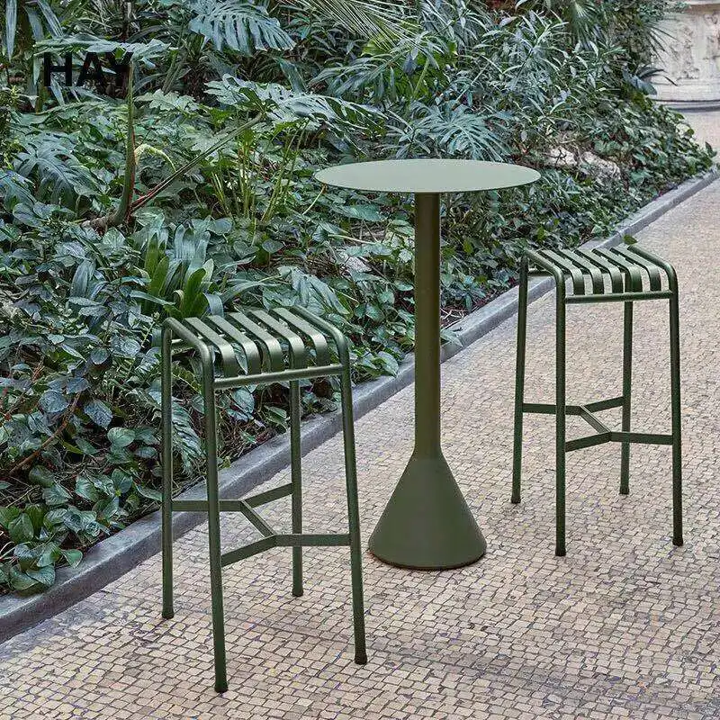 Mesa de centro de ferro de metal circular sala de estar mesa de centro circular nórdico moderno barcelona muebles conjunto de móveis de jardim