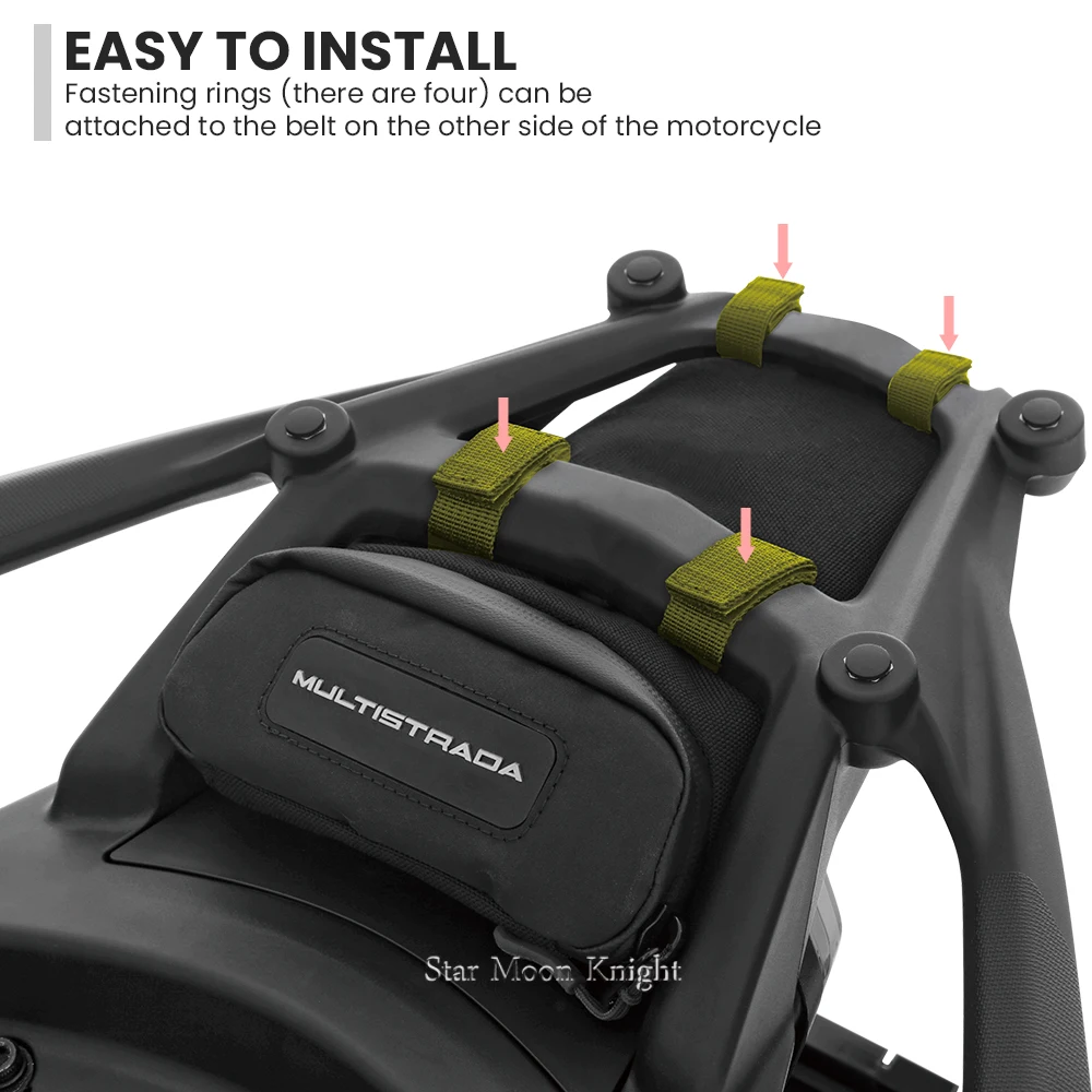 Para Ducati Multistrada V4S V4 S V4 Pikes Peak Rally accesorios portaequipajes debajo de la bolsa herramienta de almacenamiento de viaje bolsas impermeables