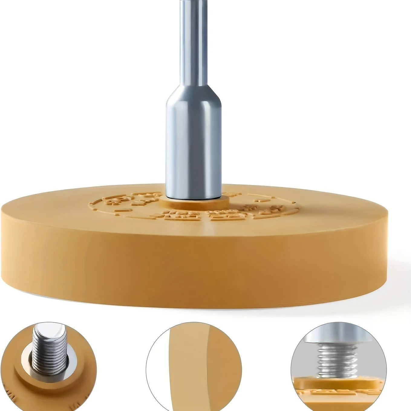 Decal Eraser Wheel Pin Stripe Removal Tool Adhesive Remover Wheel with Pad & Adapter Graphics Removal Tool Eraser