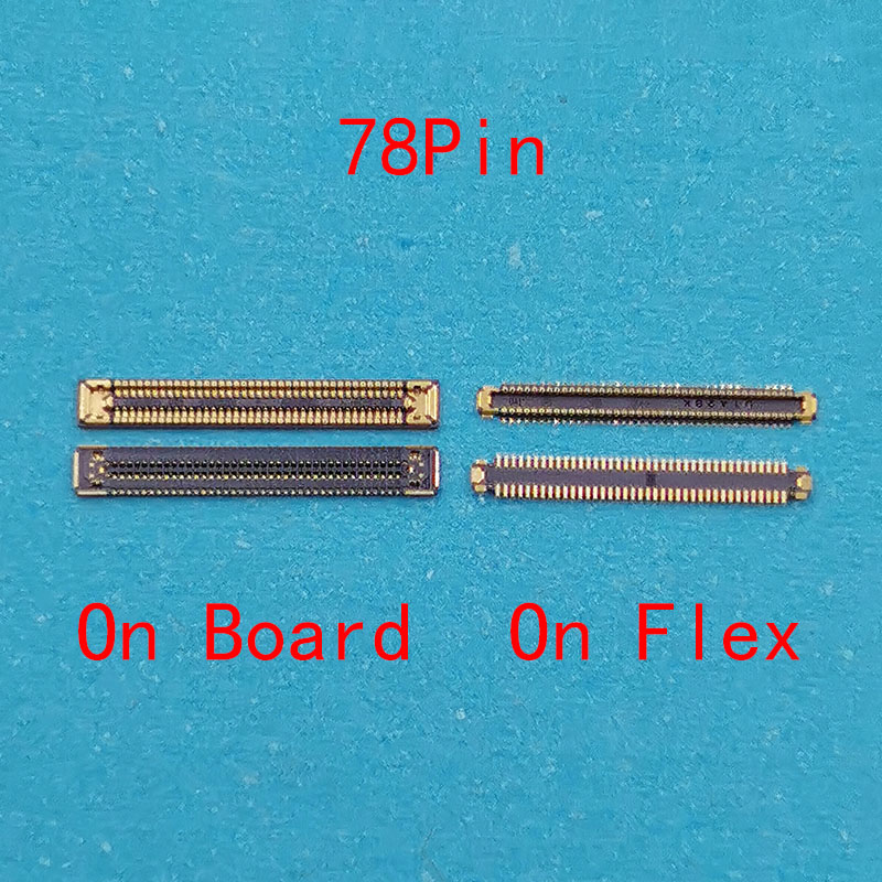 10 Uds pantalla LCD conector FPC en la placa base para Samsung Galaxy A02 A32 A42 A52 A52S A72 A82 A33 A53 A73 A12 M12 A22 5G