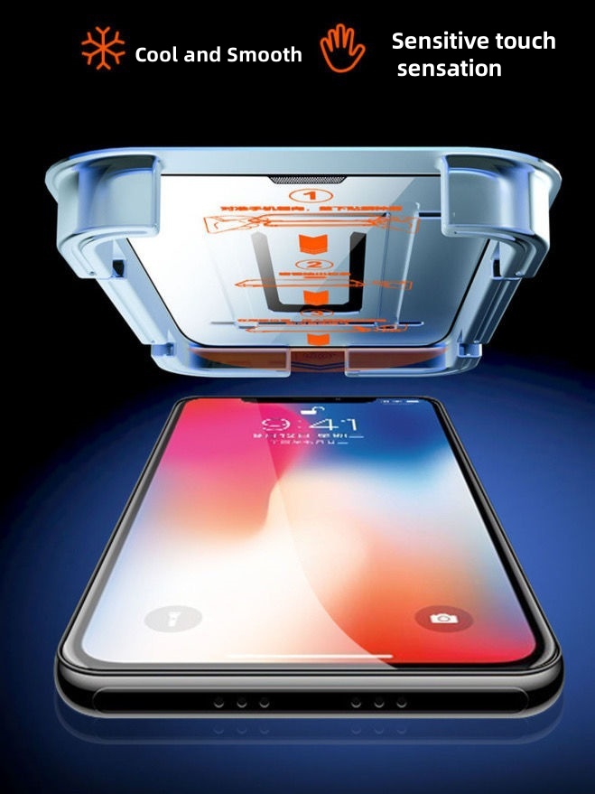 3pcs HD Dust Free Installation Screen Protector For iPhone 11 12 13 15ProMax 14Pro 16 Tempered Glass Screen Protector