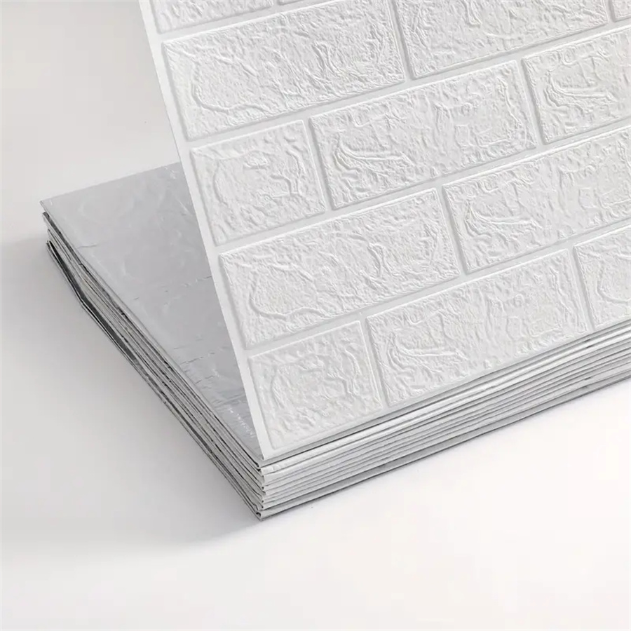 70cm*1/5/10m 3D Self-Adhesive Wallpaper Continuous Waterproof Brick Wall Stickers Living Room Bedroom Children's Room Home Decor