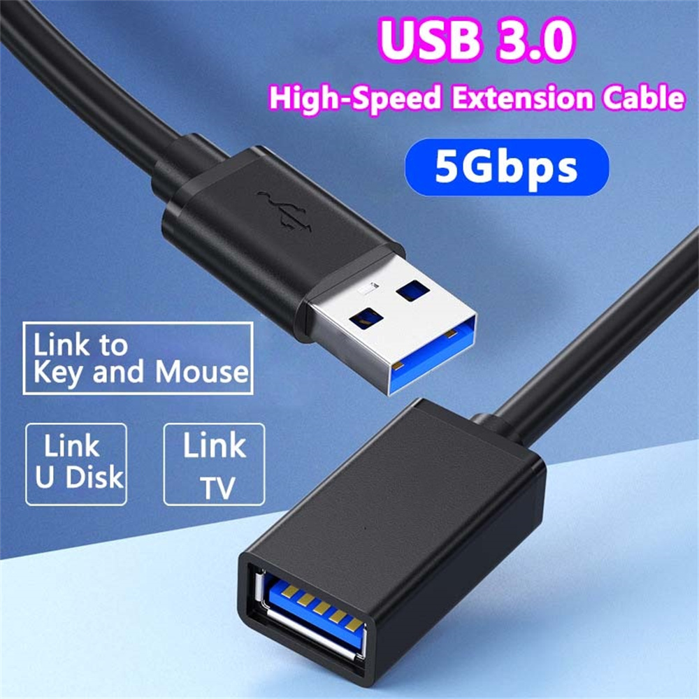 0.5/1/1.5/2/3/5 M USB Extension Cable 3.0 Data Cord For Laptop TV SSD USB 3 0 Male to Female Computer Camera Printer Connector