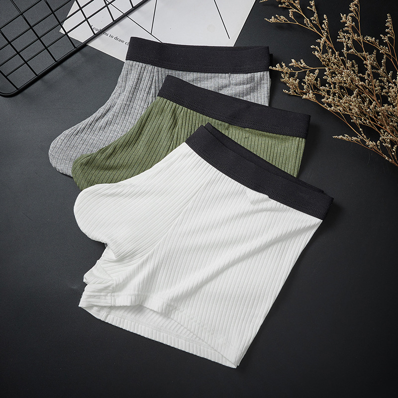 Ropa interior de algodón para hombre boxers de hombre con bolsillos grandes.