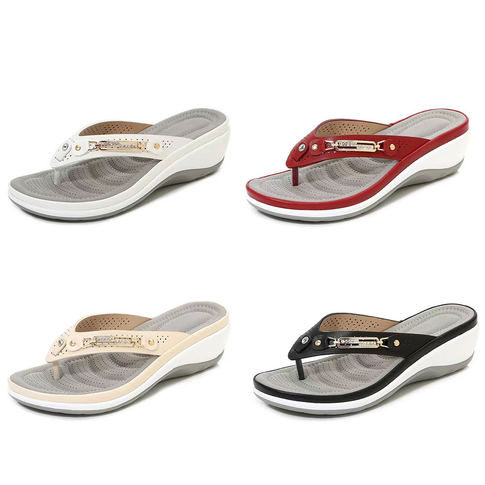 2024 Damen Hausschuhe Neue Mode Slides Rutschfeste Schuhe Strandsandalen Damen Draußen Freizeit Flip Flops Tragen Offene Zehen
