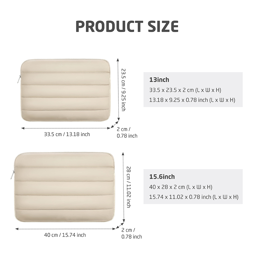 Housse bouffante pour ordinateur portable 13 "14" 15.6 pouces, étui pour MacBook Pro, Macbook Air, iPad,HP,DELL, sac mignon