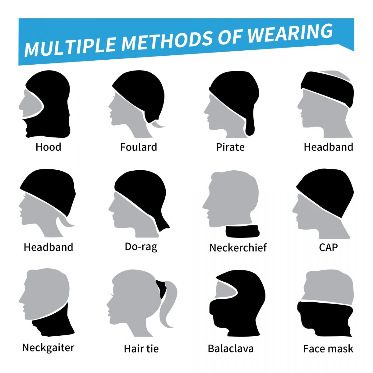 Motor Enduro Cross Bandana Halsbedeckung Wickelschal Mehrzweck-Sturmhaube Wandern Unisex Erwachsene atmungsaktiv