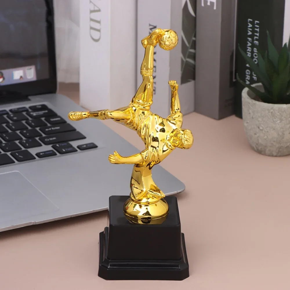 Gold-Trophäe für Kinder, Auszeichnungen, Fußball, Kunststoffmodell, Basteln, Souvenirs, Wettbewerb, Fußball, Schule, Belohnungszubehör, kleiner Preisbecher