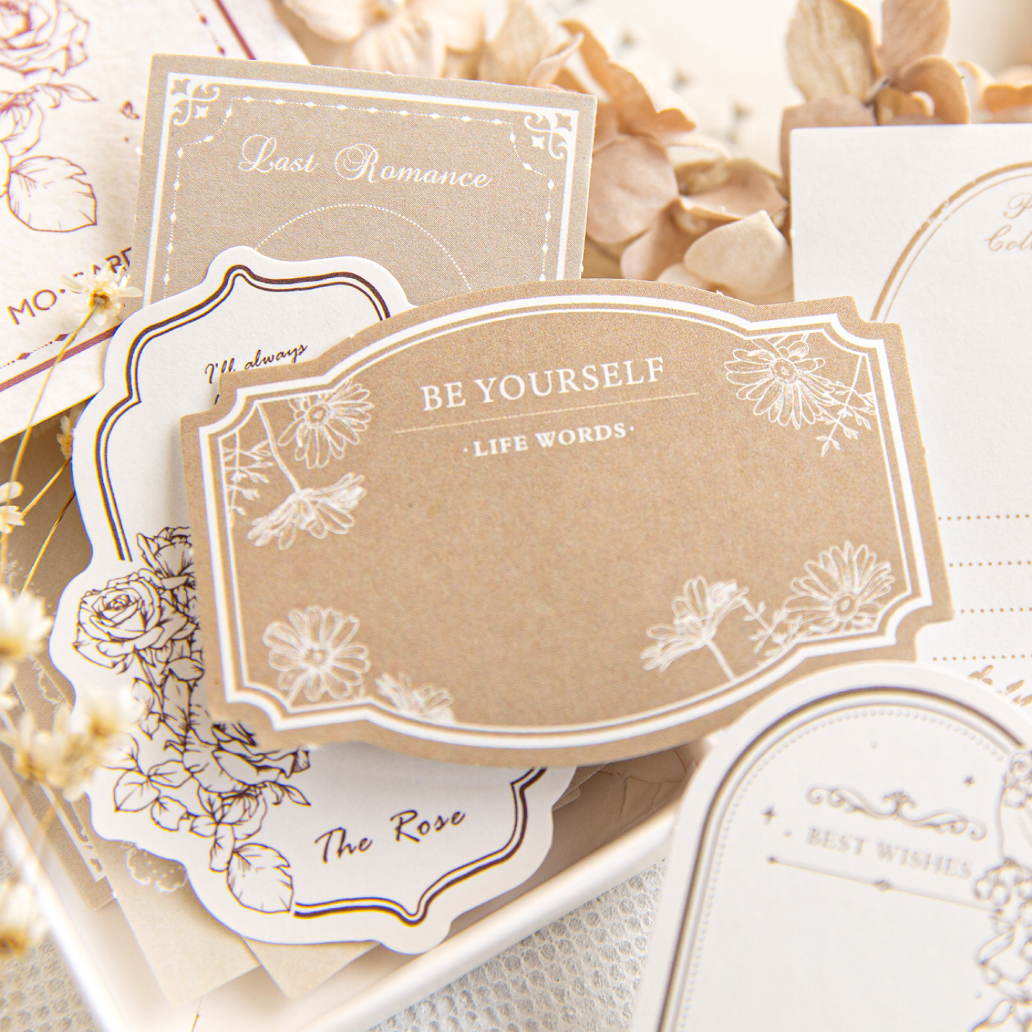 Yoofun 30pcs/box Vintage Label Stickers Retro Diary Scrapbooking Collage Junk Journal Stickers Office School Stationery Label