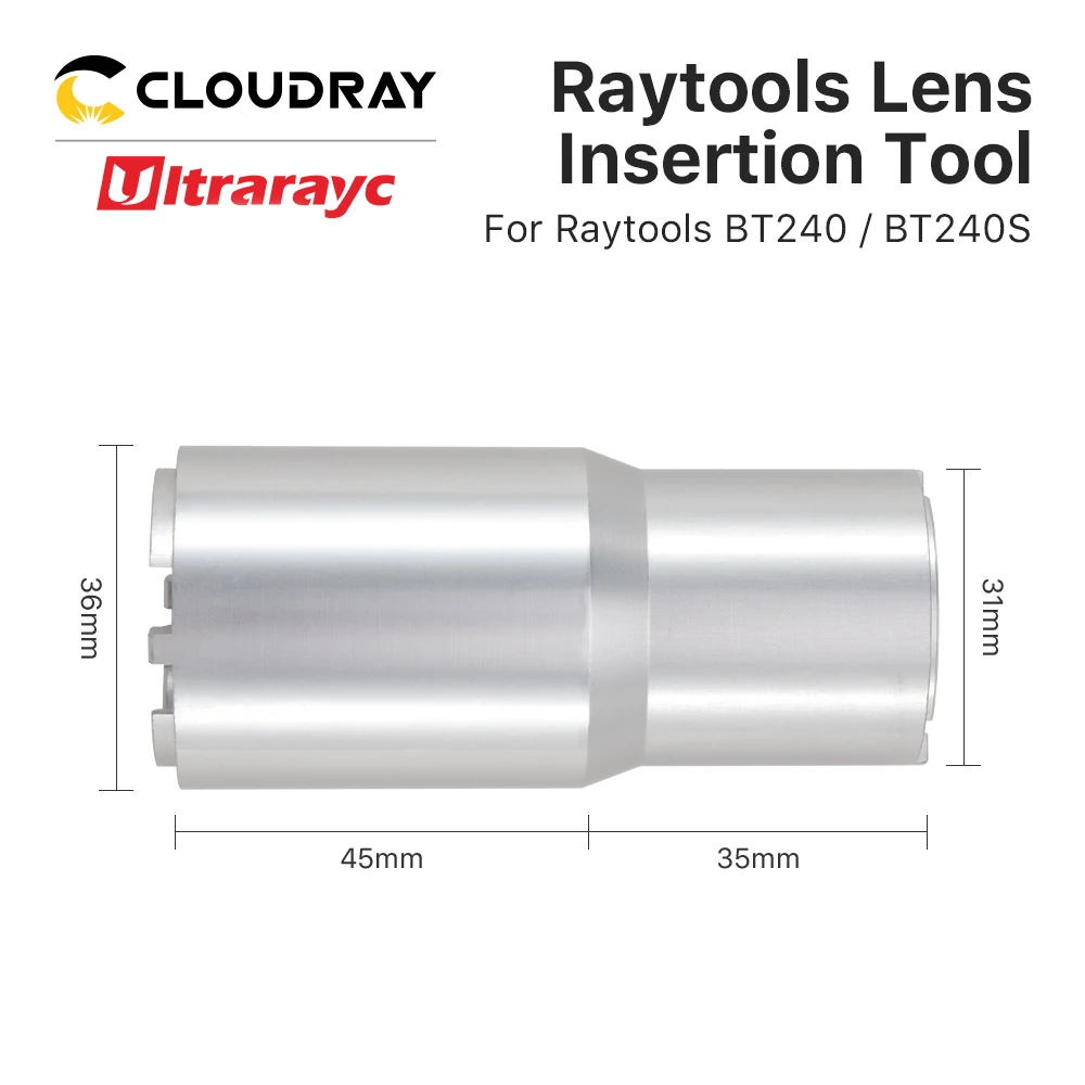 Ultrarayc Raytools Lens Insertion Tool for Focusing and Collimating Lens  on BT210S BT240S BM111 BM110 BM109 Laser Cutting head