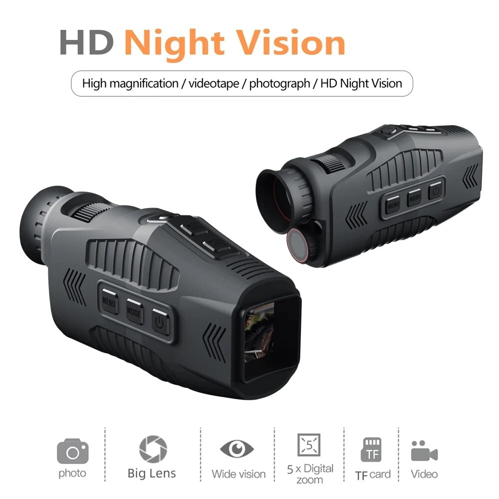 R11 1080P dispositivo di visione notturna a infrarossi monoculare Day Night usa Photo Video 5X Digital 300M Full Dark Viewing Distanc per la caccia
