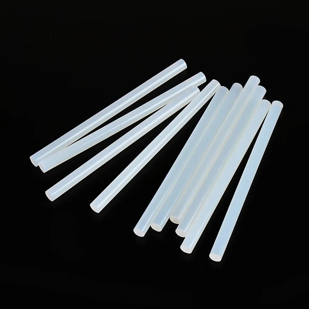 Colla a caldo Stick 7mm/11mm Aste traslucide a forte viscosità per pistola per colla Colla a caldo resistente alle alte temperature 10 ~ 50 pezzi