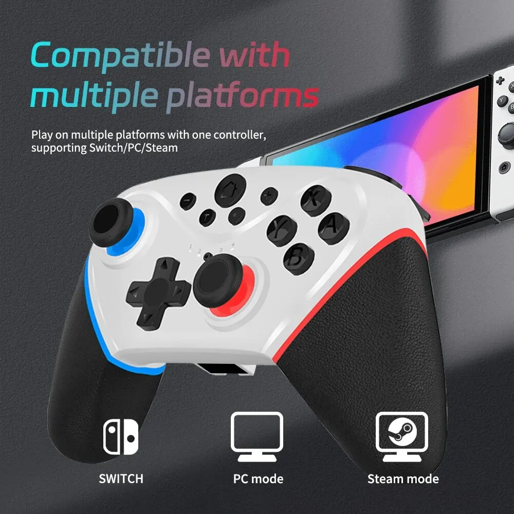 Wireless Switch Controller kompatibel mit Switch/Lite/Oled Remote unterstützt Multi-Plattform mit Turbo, Weck funktion