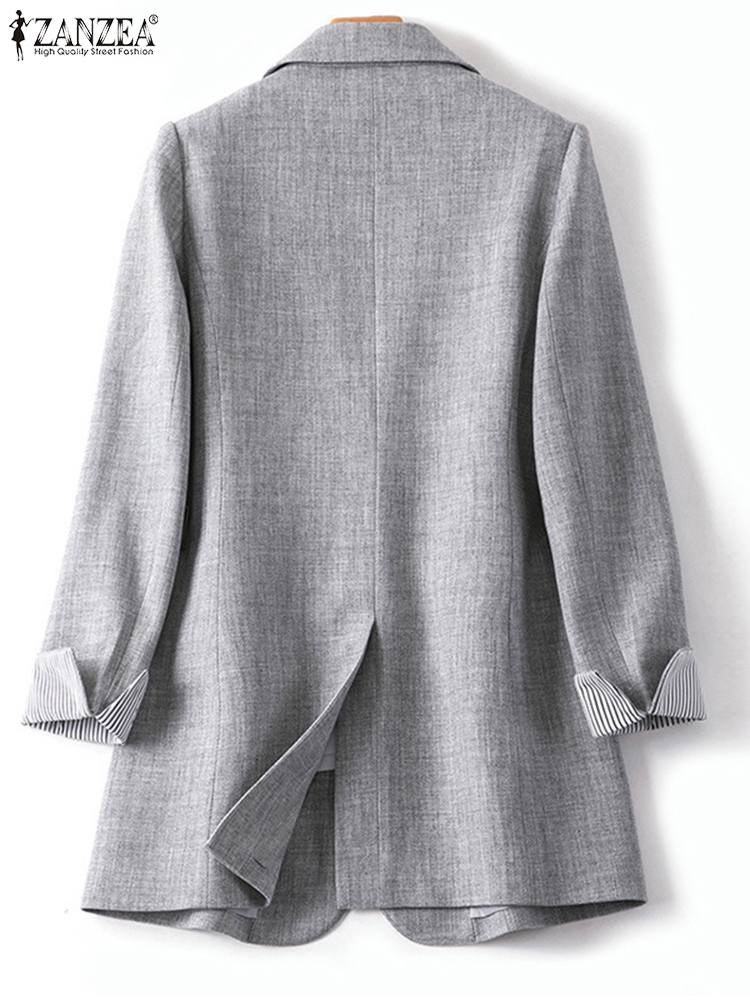 女性のためのエレガントな秋のブレザー,長袖の服,十分な,オーバーサイズ,ファッショナブル,2023