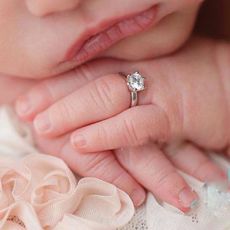 Q0KB-Anillo Ángel infantil elegante, anillos Ángel para bebé, accesorios para fotos, Cosplay Cupido para bebé, anillos