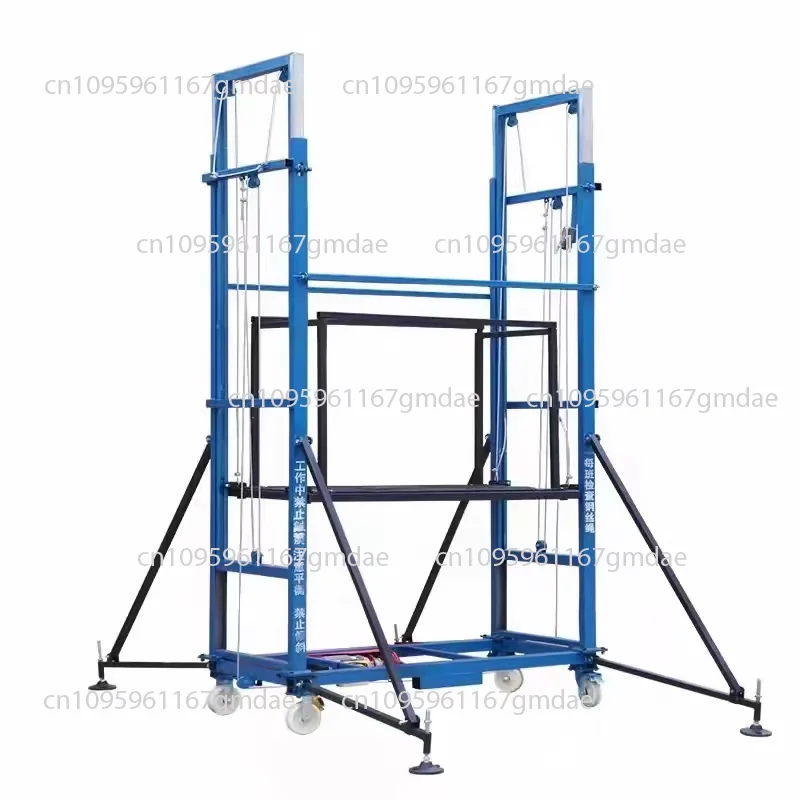 New mobile lifting platform electric scaffolding indoor outdoor decoration high-altitude work site folding disassembling