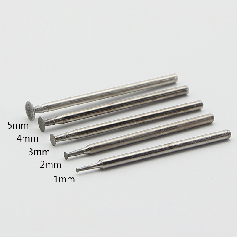 3PCS/Set Emery grinding head Tip 1mm/2mm/3mm/4mm/5mm Cutting Drill bit for 2.35mm Polishing pen Screw cutting IC chip grinding