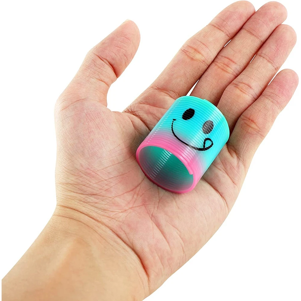 12PCS ฤดูใบไม้ผลิ Rainbow Magic Fidget ความเครียด COIL MINI Springs จํานวนมากของเล่นนิ้วมือสําหรับ PARTY Favors Carnival รางวัลสําหรับเด็กชายหญิง