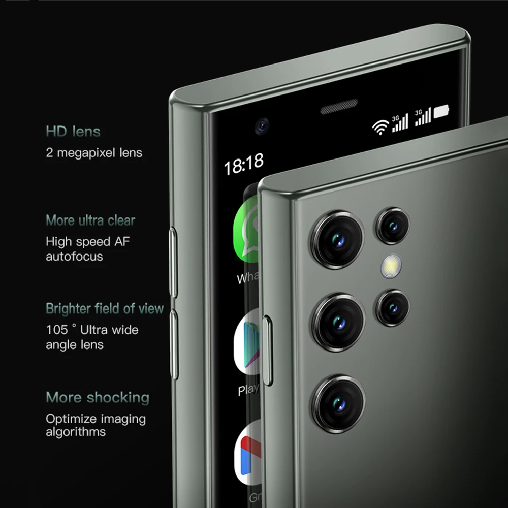 SOYES S23 Pro 3,0 "Android8.1 Mini teléfono inteligente 2GB RAM 16GB ROM Dual SIM en espera 1000mAh 3G red teléfono móvil compacto