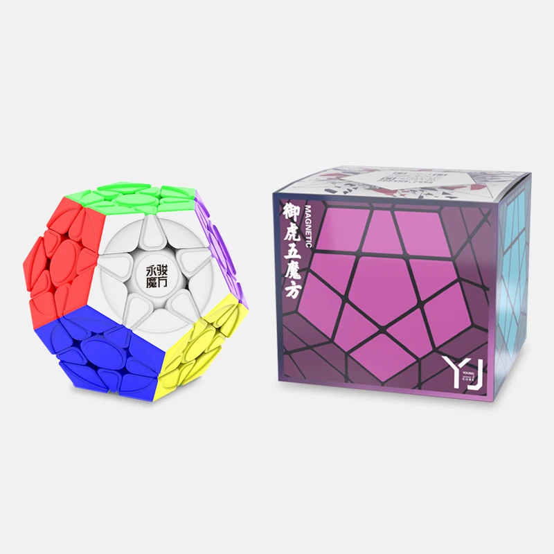 YJ Yuhu Megaminx V2 M Từ Magic Tốc Độ Cube Stickerless Chuyên Nghiệp Fidget Đồ Chơi Yongjun Yuhu V2M Cubo Magico Xếp Hình