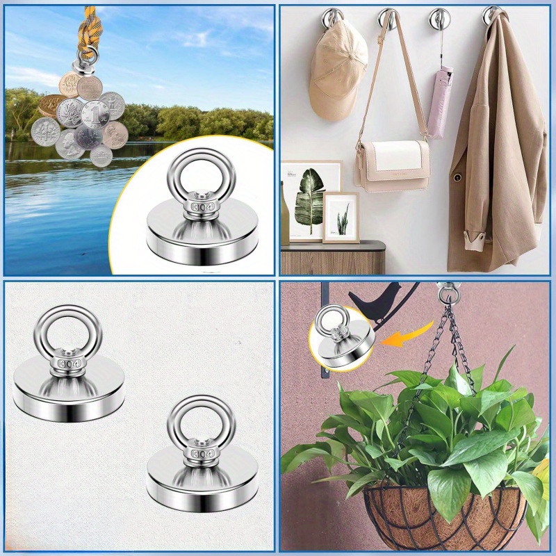 SNJ16-90 crochets magnétiques de pêche, crochets magnétiques de pénétration pour la pêche, récupération en rivière, accessoires de pêche, maison, utilisation en extérieur