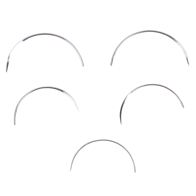 10pcs/packs Durable Metal 1/2 Corner Medical Needle Suture Surgical Tool Double Eyelid Medical Science