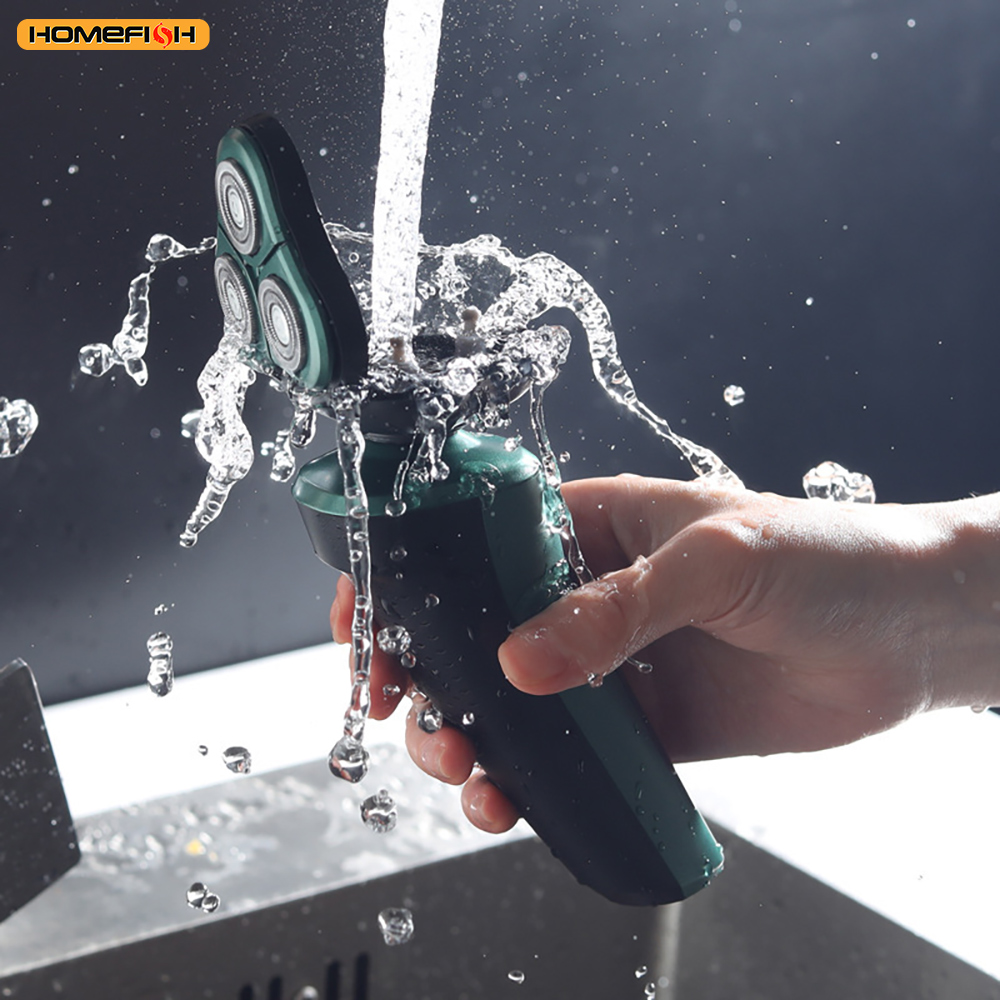 Smart Electric Shaver with LCD Display – 3D Floating Triple Head Razor, USB Rechargeable & Waterproof for Shaving Beard Trimming