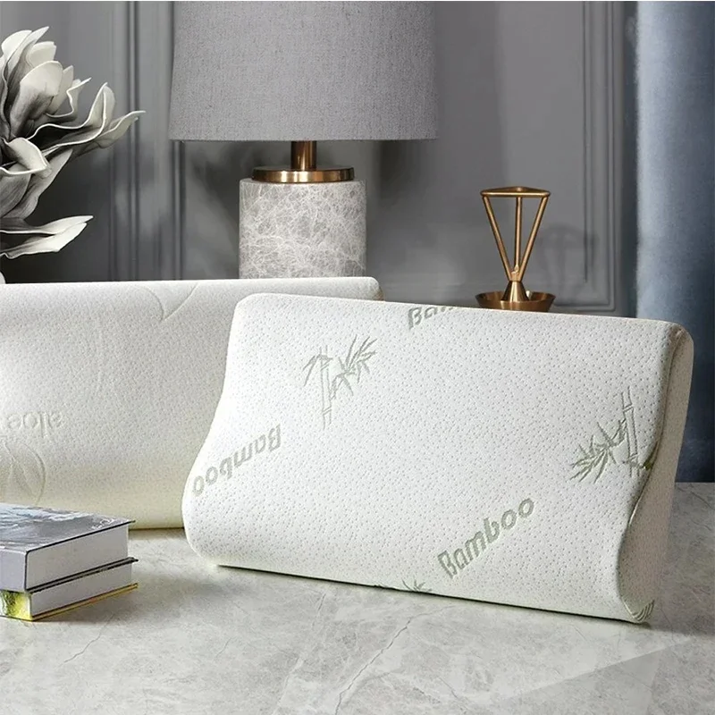 50*30 cm Cuscino in fibra di bambù Rimbalzo lento Assistenza sanitaria Cuscino in memory foam Cuscino in memory foam Cuscini ortopedici Supporto per il collo