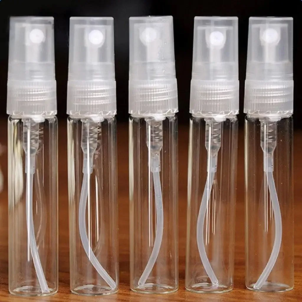 5/10 Pz 3 ml 5 ml 10 ml Trasparente Mini Bottiglia di Profumo di Vetro Vuota Bottiglia di Cosmetici Campione Provetta Fiale di Vetro Sottile