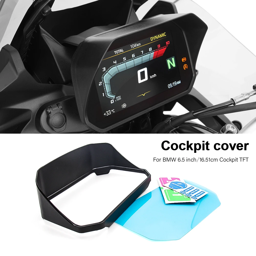 Voor BMW Cockpit TFT 6.5 inch Glare Bescherming Cover R1300GS R1250GS R1200GS R1250R RS F900GS F900R XR F850GS F750GS S1000XR