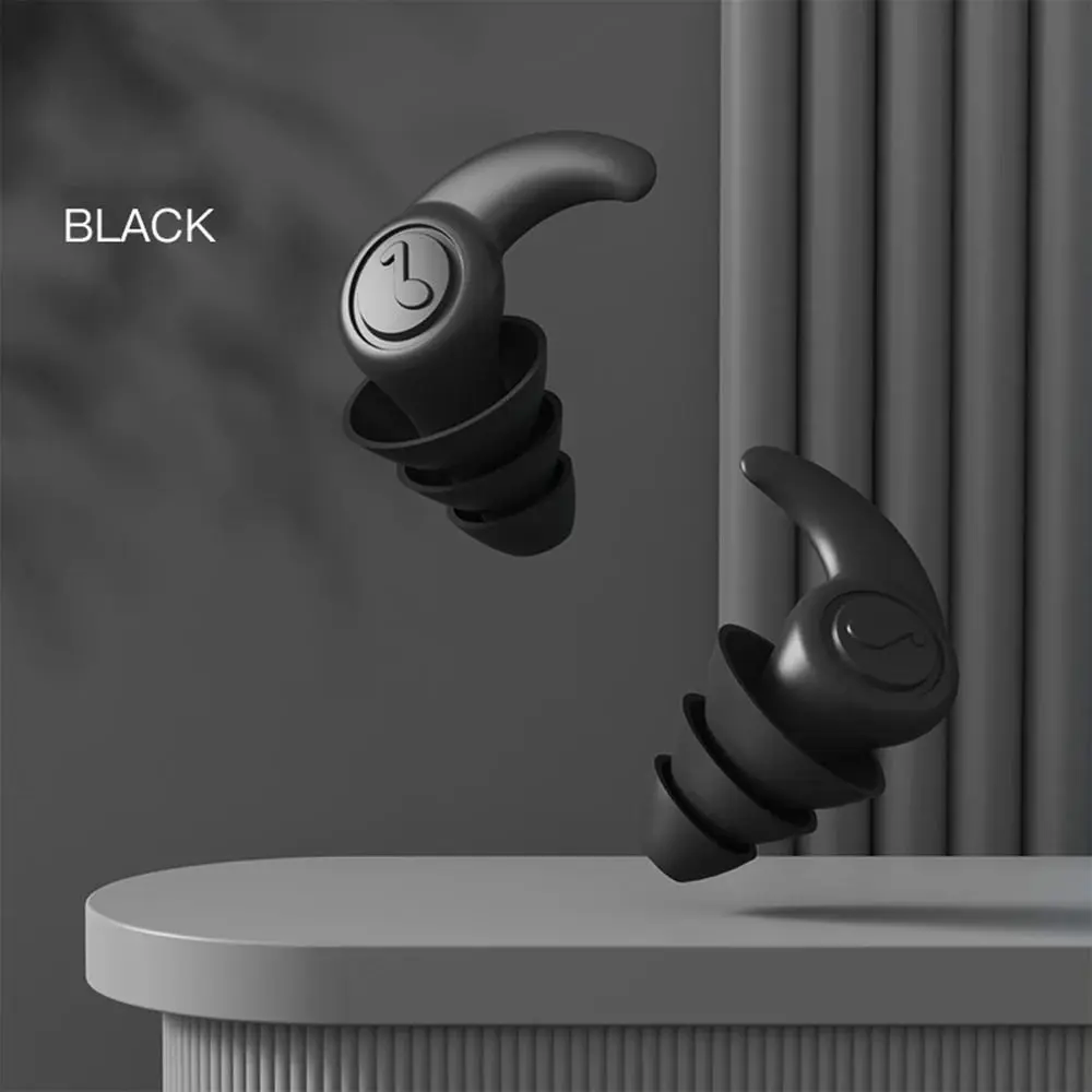Tapones para los oídos antiruido con reducción de ruido, tapones para los oídos de silicona impermeables y suaves, Protector para los oídos, tapones para los oídos reutilizables para nadar y dormir