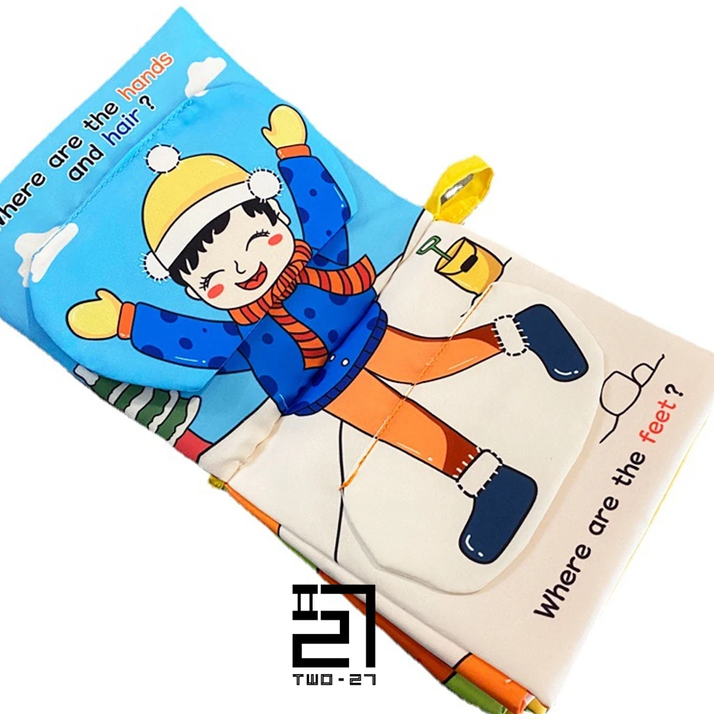 ファブリック モンテッソーリ クリンクルブック 描画とサウンド付き 子供用 新生児 0歳から12歳まで メッセス ブリンケドス 1歳 学習玩具
