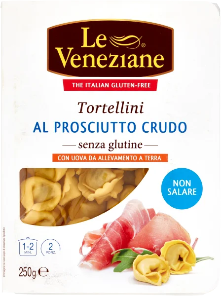Torte llini mit reifendem Schinken Torte llini Prosciutto Crudo Senza Glutin 250g-le Veneziane