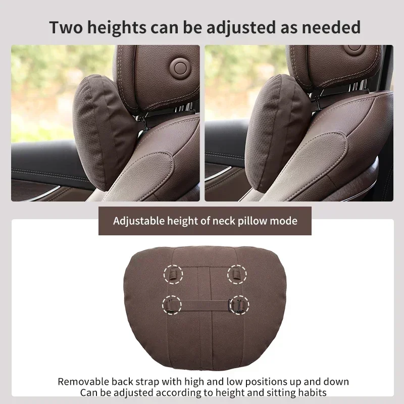 NEW Top Quality Car Headrest Neck Support Seat For Maybach Design S Class Soft Universal Adjustable Car Neck Pillow Waist pillow