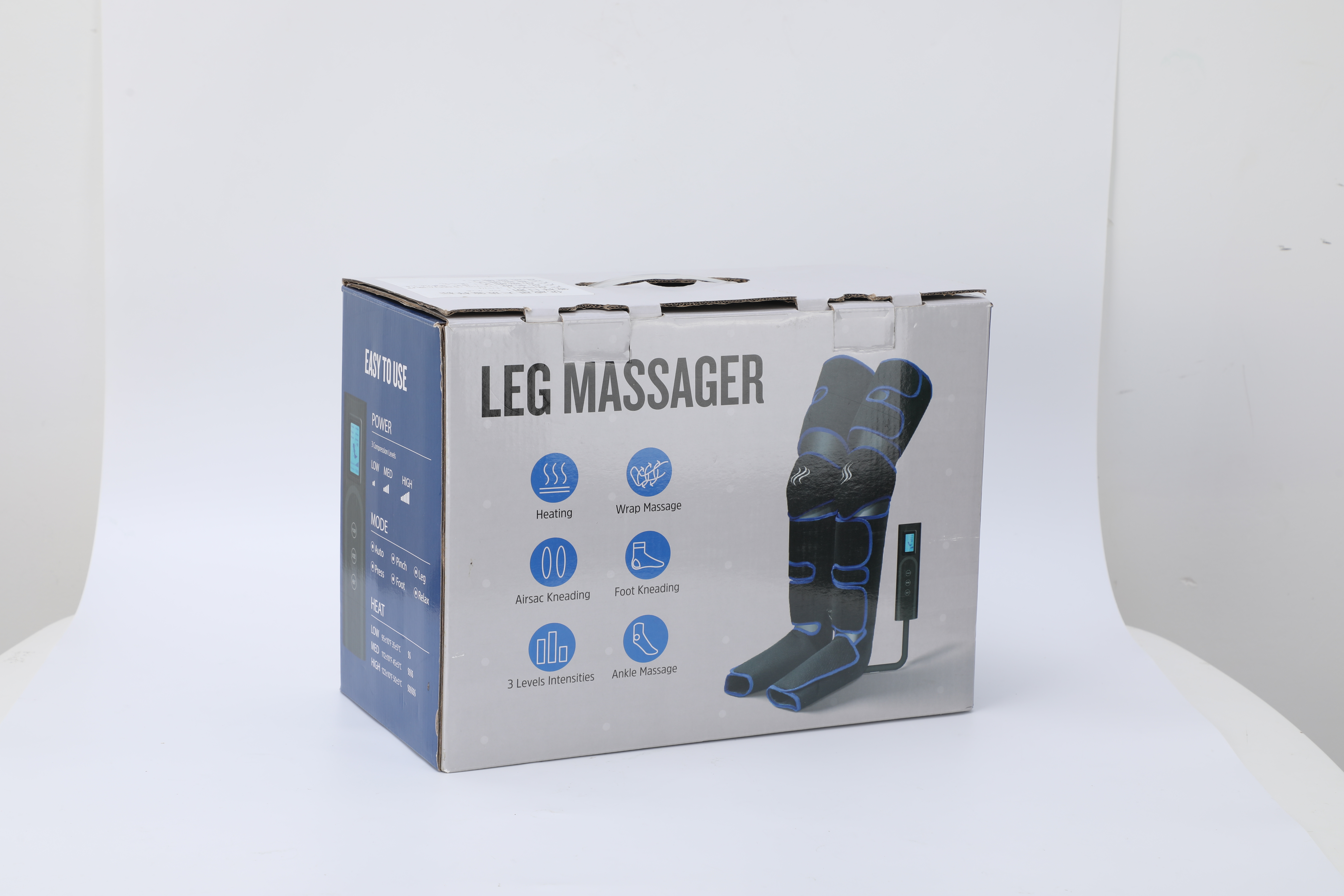 Massageador de pernas personalizado para massagem de coxa, panturrilha e compressão de ar