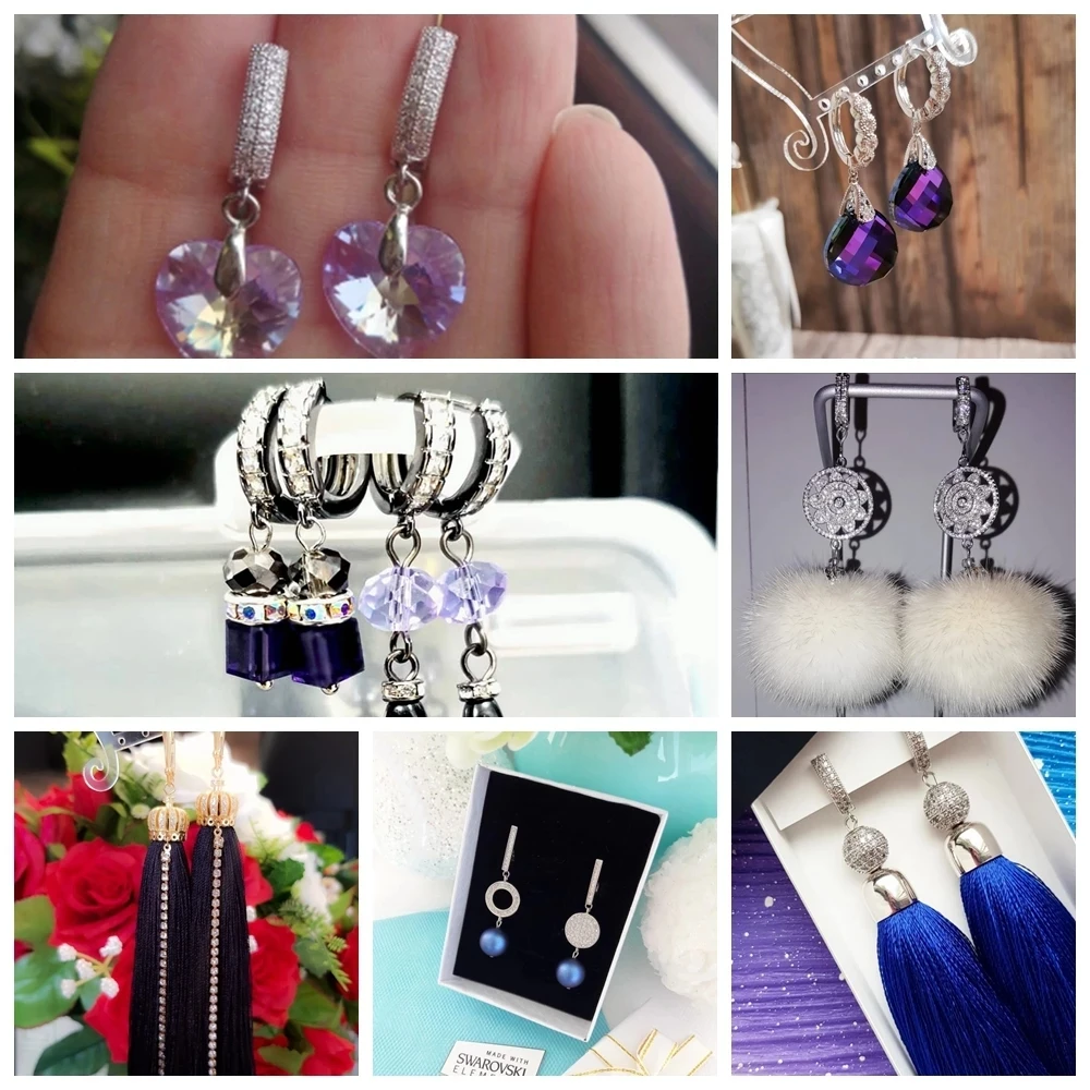 Juya 18K ทองชุบ Anti-Allergy Basic Fastener Hooks หูต่างหูติดตั้งอุปกรณ์เสริมสําหรับ DIY ผู้หญิงต่างหูทํา