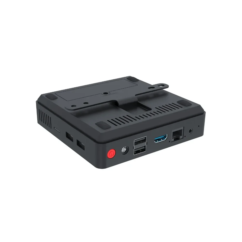 CPU sans ventilateur Intel N3350 MINI PC, Windows 10 Pro 8 Go de RAM 64 Go de ROM, WiFi HD VGA double écran