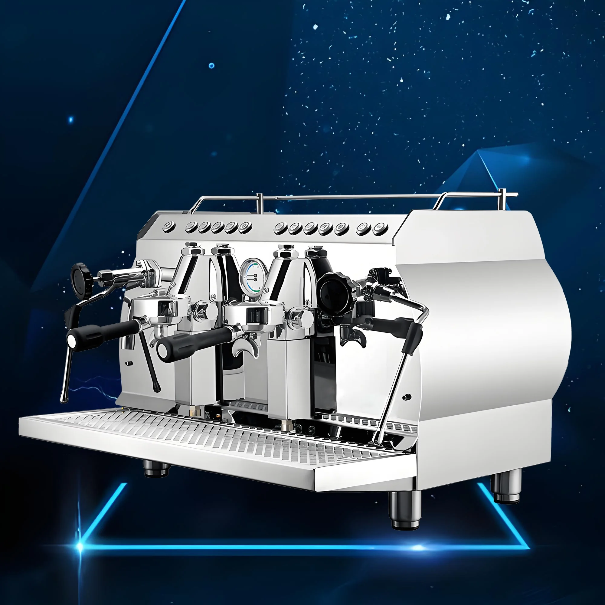 ST nueva llegada personalizada conveniente dos grupos Pid Control comercial Kahve Makinesi máquina de café expreso