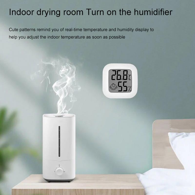 Termómetro Digital LCD, higrómetro para interiores, medidor electrónico de temperatura y humedad, Sensor, estación meteorológica para el hogar