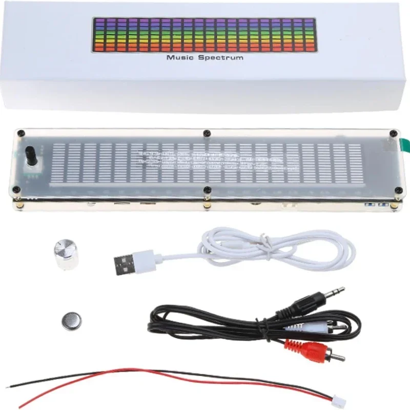 Display elettronico dello spettro musicale a LED 12V Equalizzatore DSP multimodale Indicatore di livello Analizzatore del ritmo luminoso a bordo