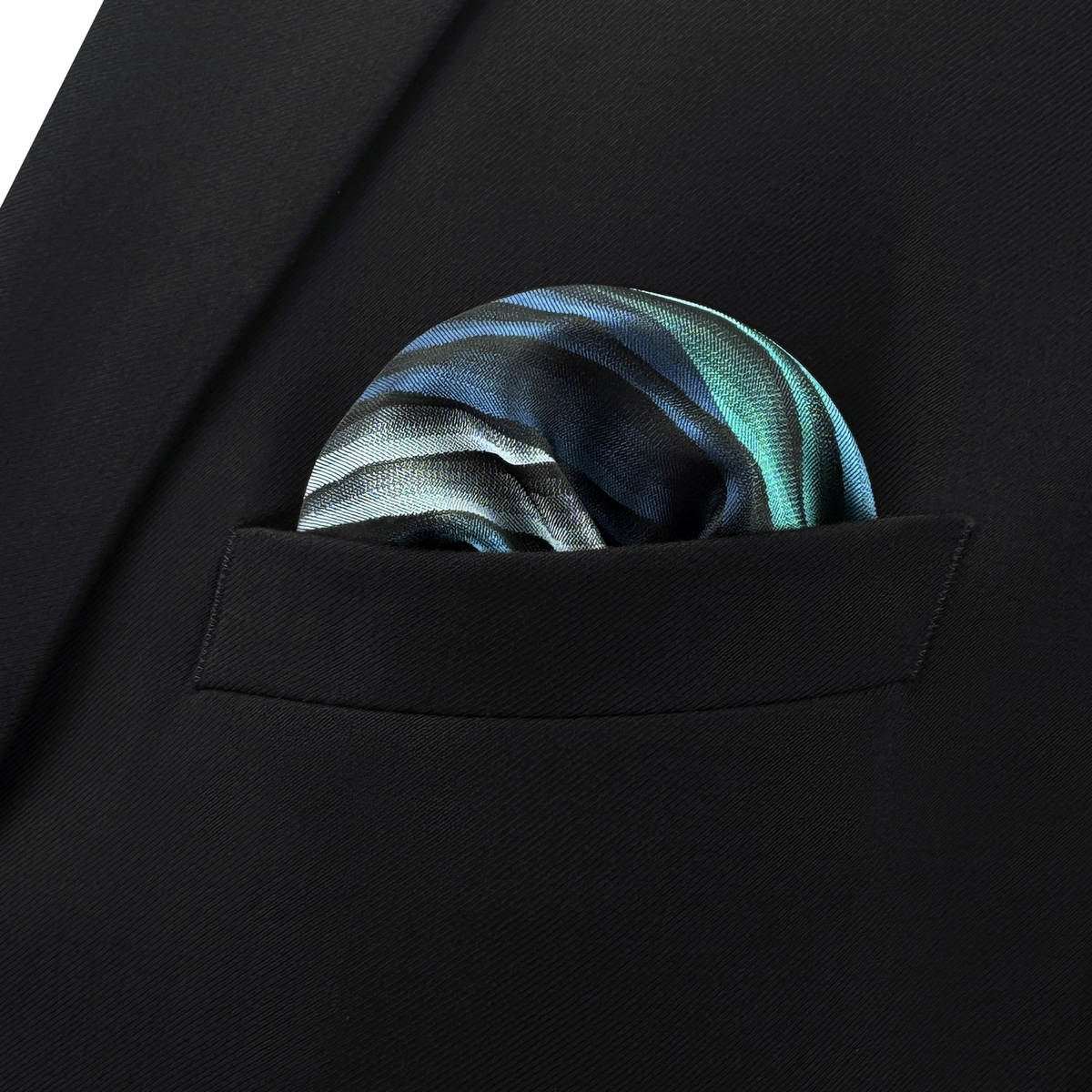 Blaues Blumen-Paisley-Einstecktuch für Herren, klassische Seide, lila, Einstecktuch, Business-Mode, Taschentuch, Hochzeit