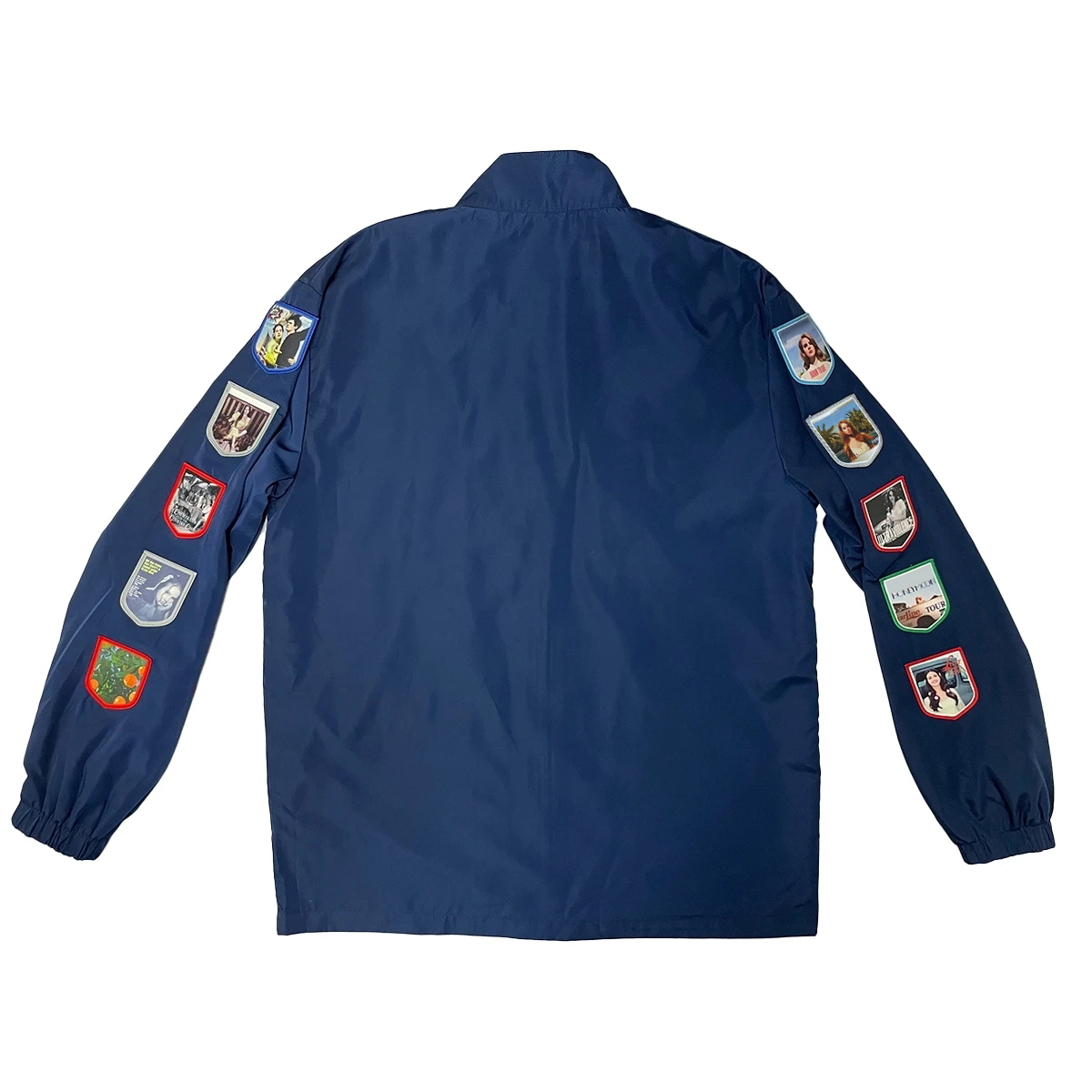 Lana merch jaqueta de corrida com remendos comemorativos ldr racer jaquetas na marinha para mulheres e homens del topos casaco reys roupas