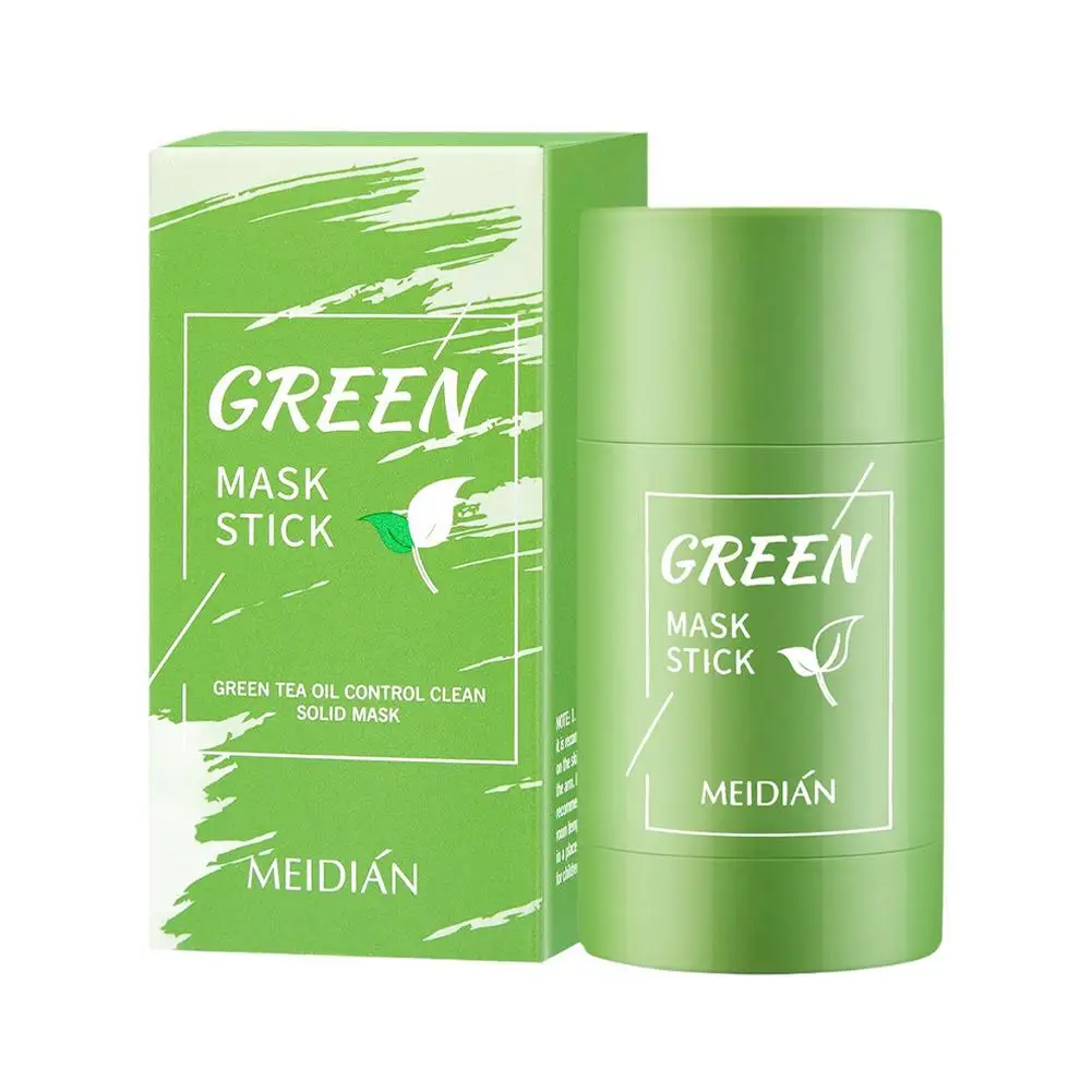 Face Clean Mask Green Tea Cleansing Stick Mask Shrink pores Deep Blackhead Remover facial Moisturizing Deep Cleansing Mask Film