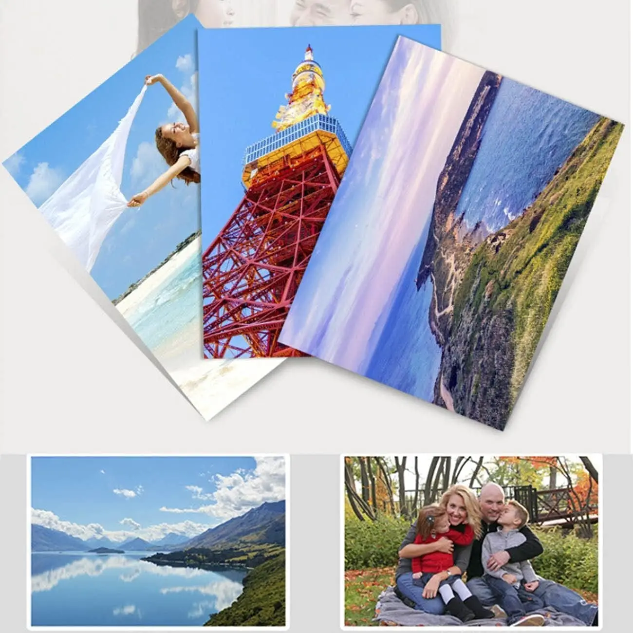 A3/A4/A5 Photo Paper 20Sheets, Waterproof Glossy for Photo Paper,230gsm Card Paper Inkjet Photo Paper