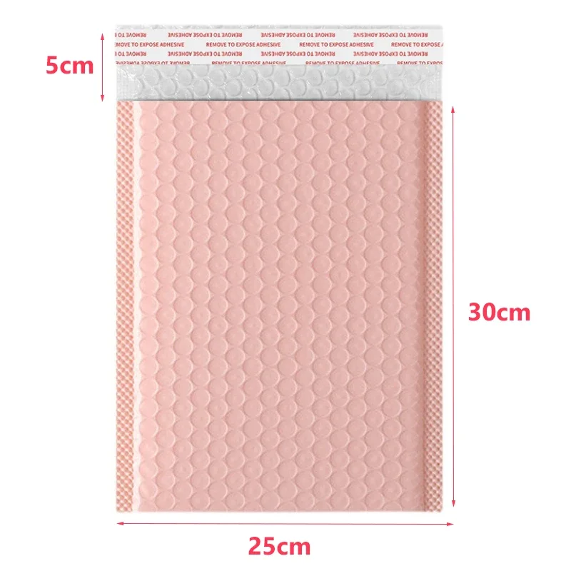 Bubble Mailers สีชมพูอ่อน POLY Bubble Mailer Self Seal เบาะซองของขวัญกระเป๋า 20PCS บรรจุภัณฑ์ซองจดหมายกระเป๋าสําหรับหนังสือ 29x38 ซม.
