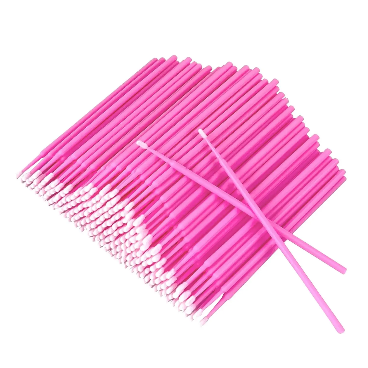 Disposable Eyelash Cleaning Brush (100/200 pcs), Eyelash Care Brush, Hairless Lip Brush, Nail Art Brush
