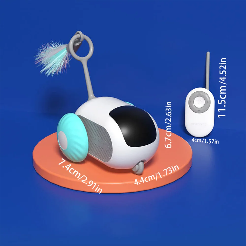 Giocattolo interattivo per gatti telecomandato intelligente automatico elettrico intelligente sport auto-moving Balance Interactive Car Cat Toys